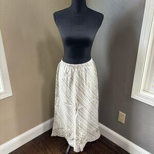 Putomayo Striped Linen Skirt - size 12